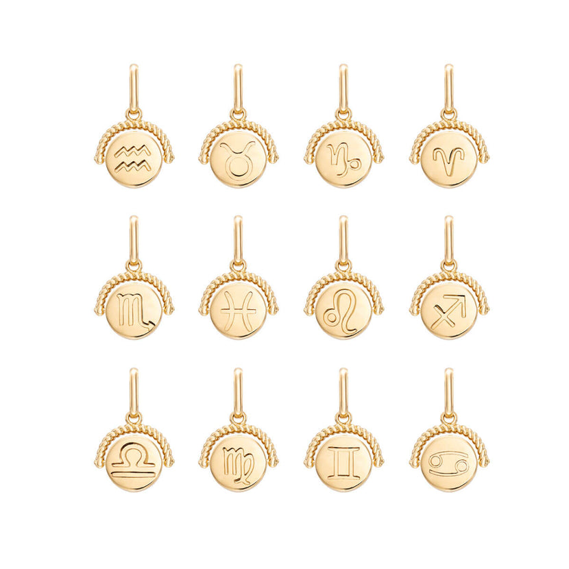 Zodiac Coin Pendant (Gold) (Copy)