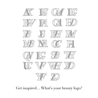 Double Initial Crystal Bracelet (Gold)