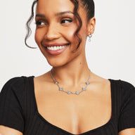 DP Copy of Clover Custom Name Necklace (Silver)