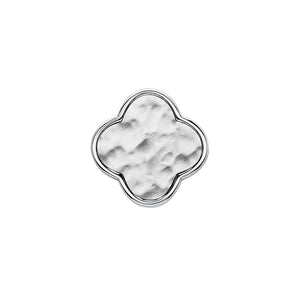 Molten Clover Charms (Silver) - Plain Clover