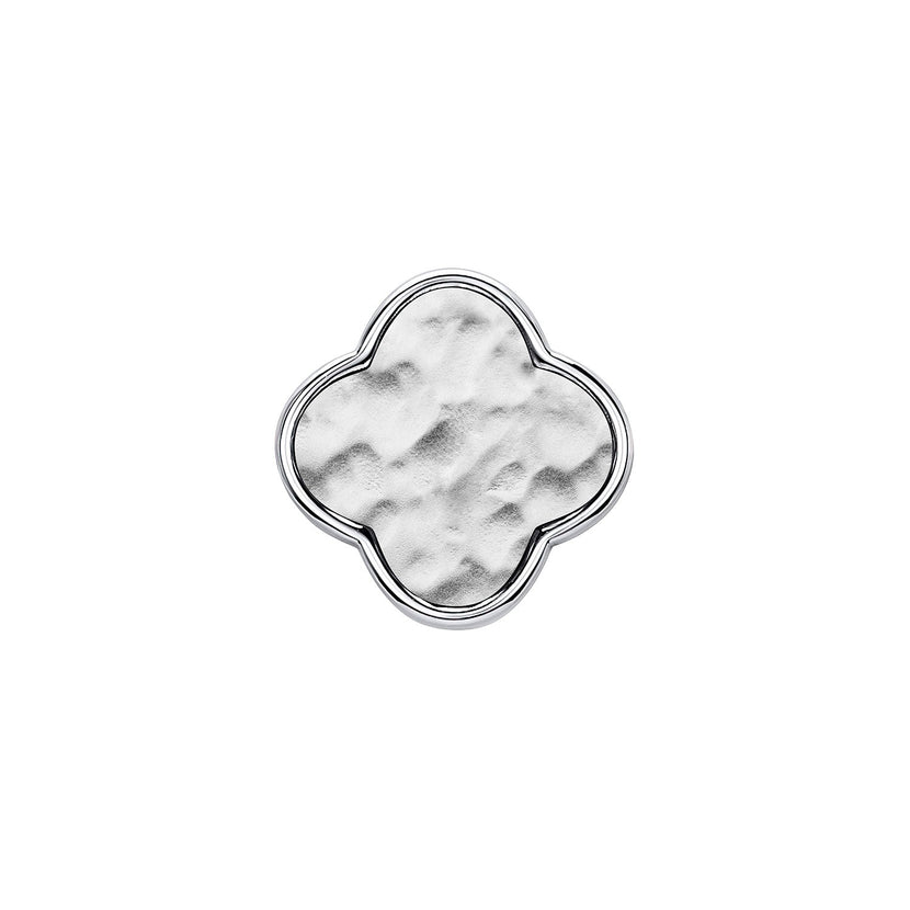 Molten Clover Charms (Silver) - Plain Clover