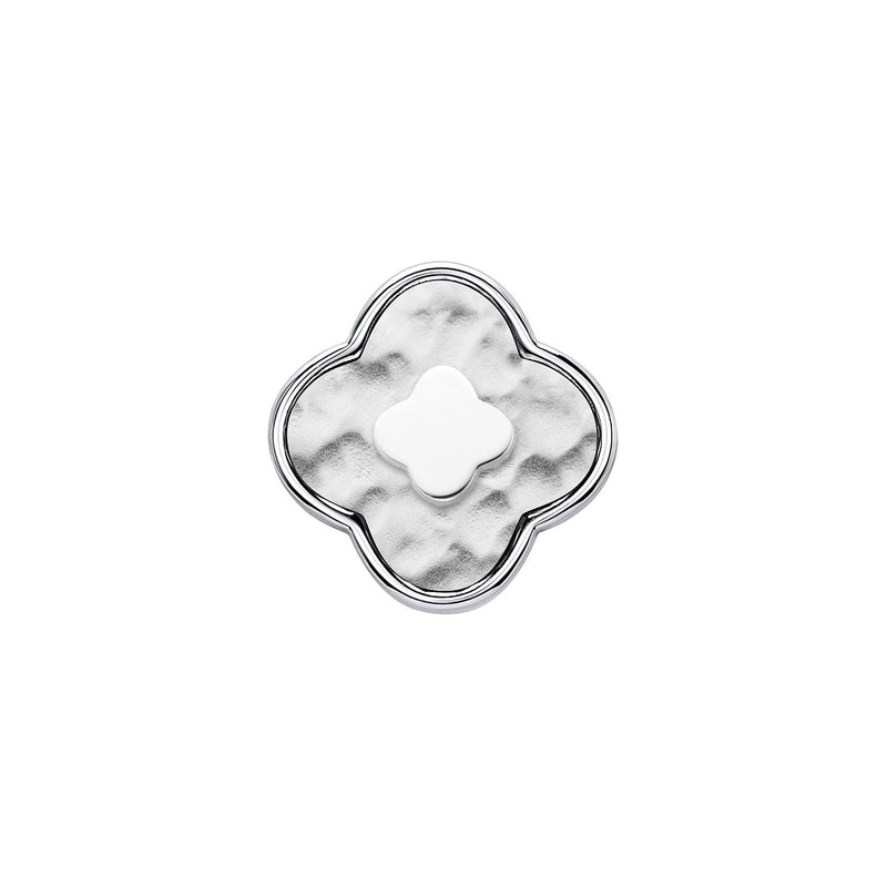 Molten Clover Charms (Silver) - Clover