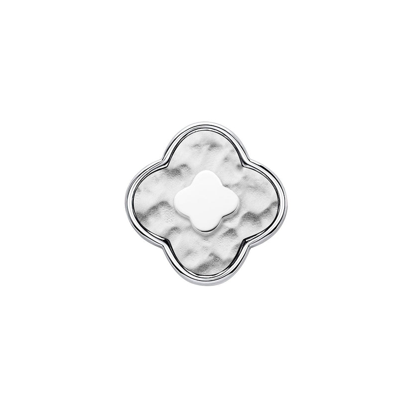 Molten Clover Charms (Silver) - Clover
